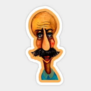 Mustache man Sticker